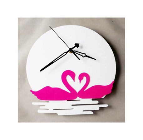 Floating Duck Moonlight Acrylic Wall Clock