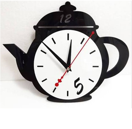 Teapot Acrylic Wall Clock
