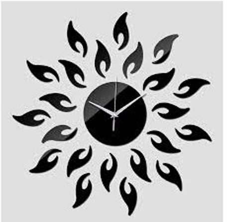 Flower Shape Acrylic Wall Clock
