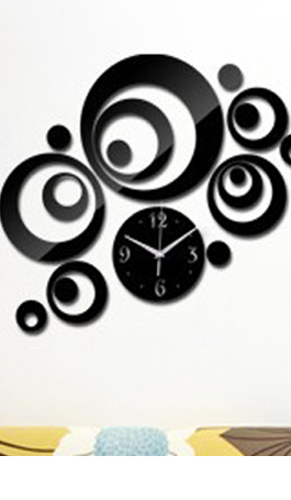 17 Rings Acrylic Wall Clock
