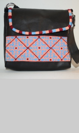 BLACK LEATER LADIES BAG