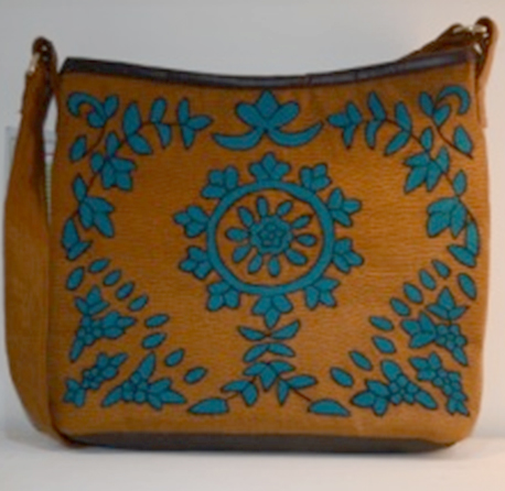 MUSTARD YELLOW BAG WITH KHAMAK WORK BAG